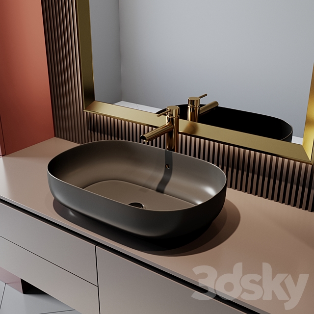 bath set 17 3DS Max Model - thumbnail 3