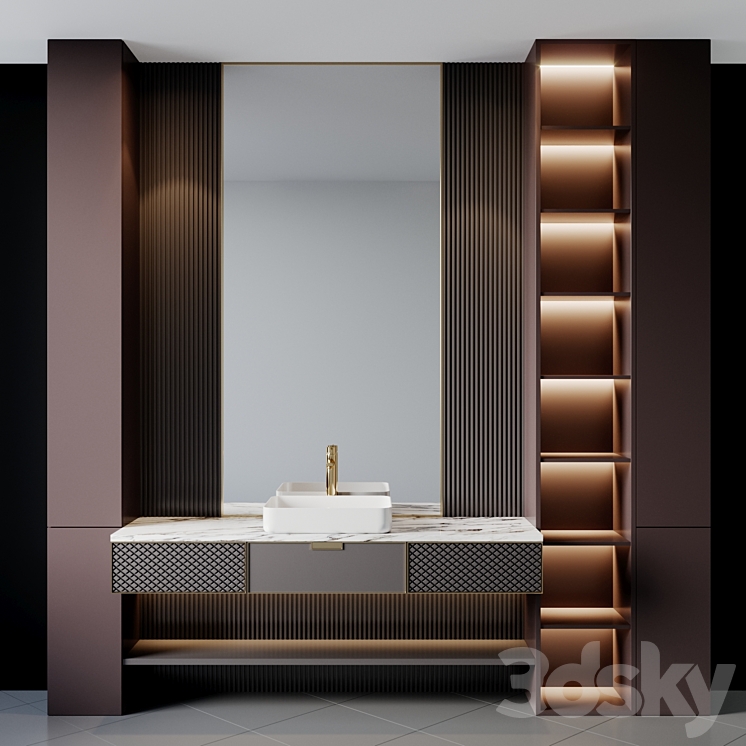 bath set 19 3DS Max - thumbnail 1