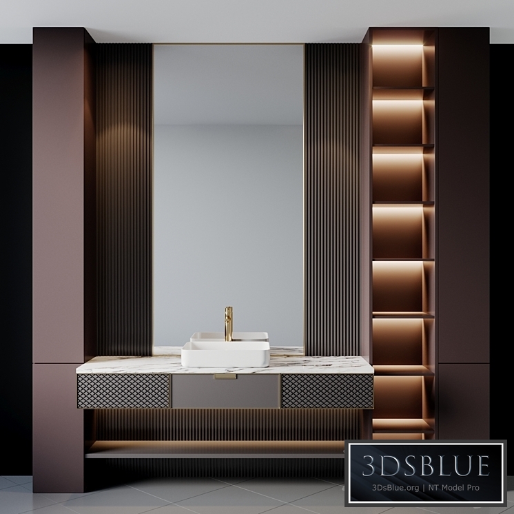 bath set 19 3DS Max - thumbnail 3