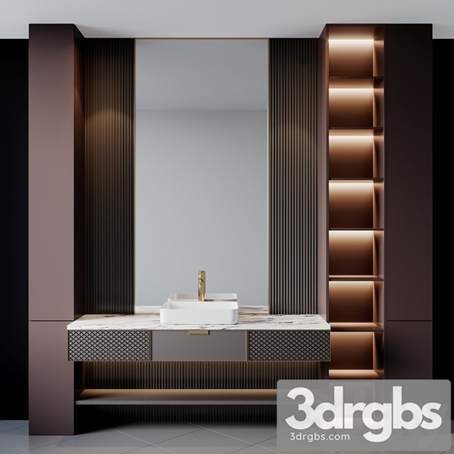 Bath set 19 3dsmax Download - thumbnail 1