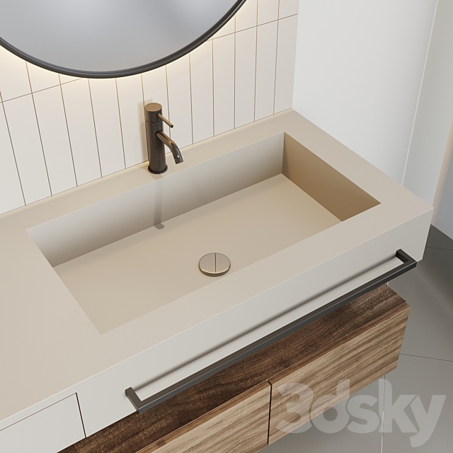 bath set 38 3DS Max Model - thumbnail 4