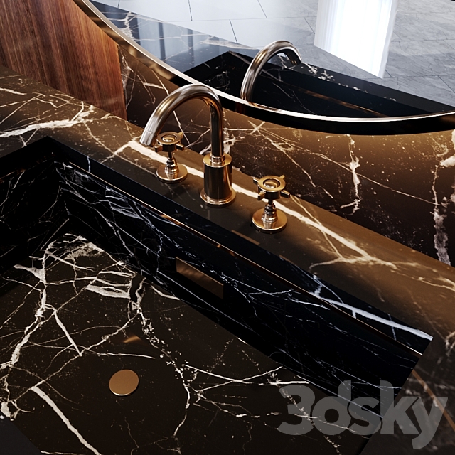 Bath set 3DS Max Model - thumbnail 4