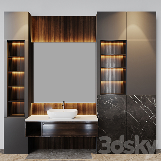 bath set 9 3ds Max - thumbnail 1