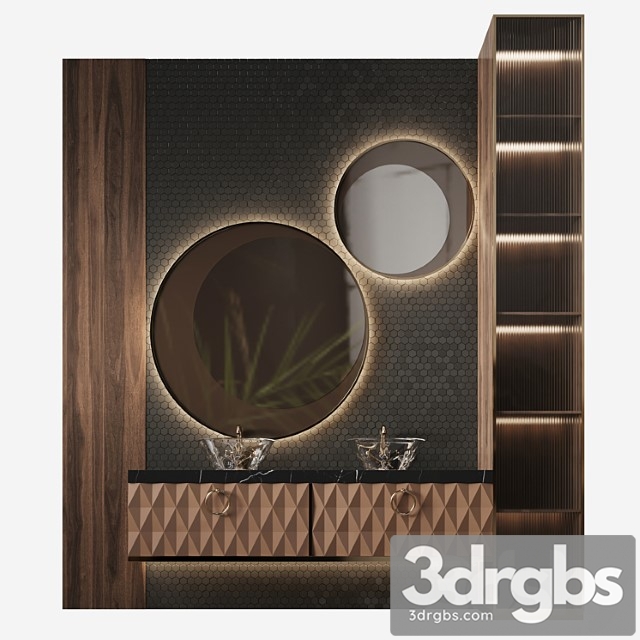 Bath Set 9 3dsmax Download - thumbnail 1