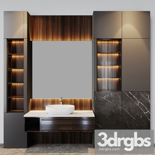 Bath set 93 3dsmax Download - thumbnail 1