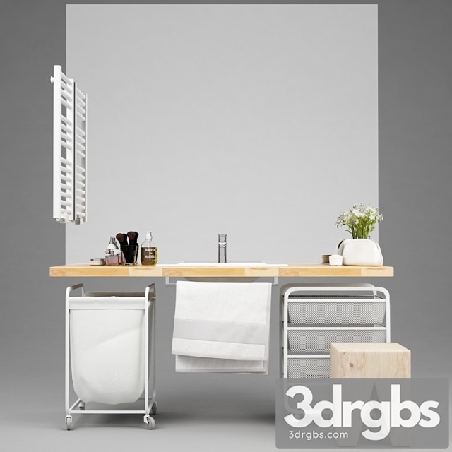 Bathroom Accessories and Furniture For The Bathroom 17 3dsmax Download - thumbnail 1