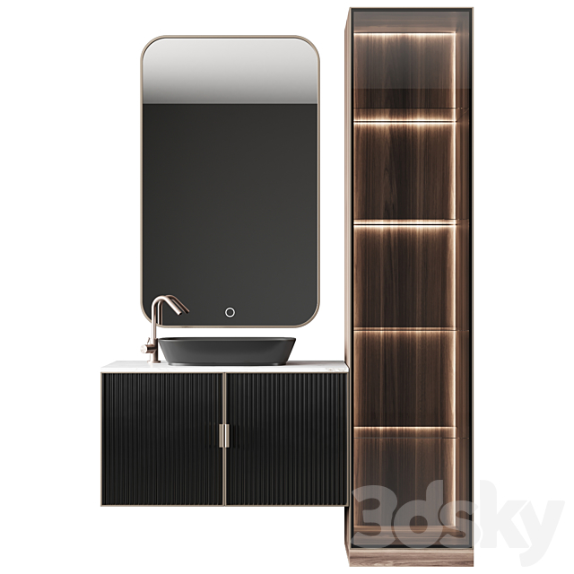 Bathroom consol 3ds Max - thumbnail 1