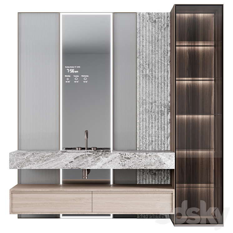 Bathroom console ?10 3DS Max - thumbnail 1