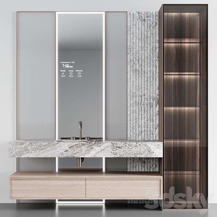 Bathroom console ?10 3DS Max - thumbnail 2