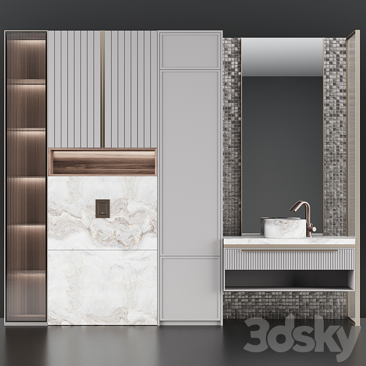 Bathroom console ?15 3DS Max - thumbnail 2