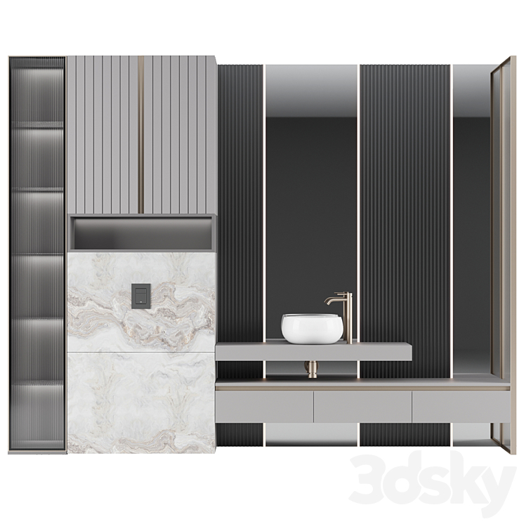 Bathroom console ?17 3DS Max - thumbnail 1