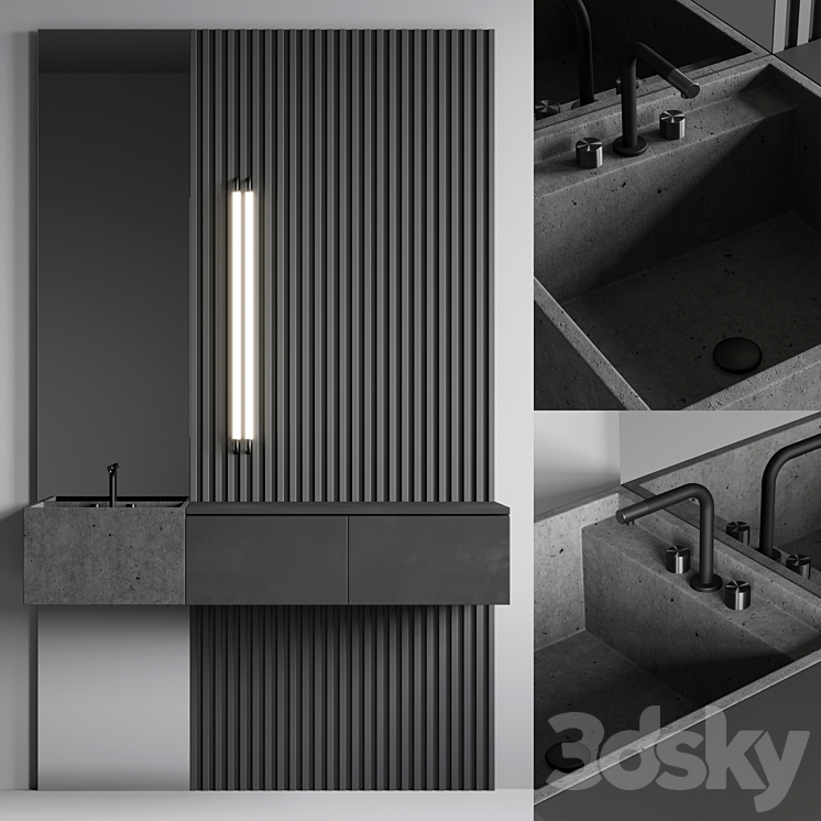 Bathroom console ?4 3DS Max - thumbnail 1