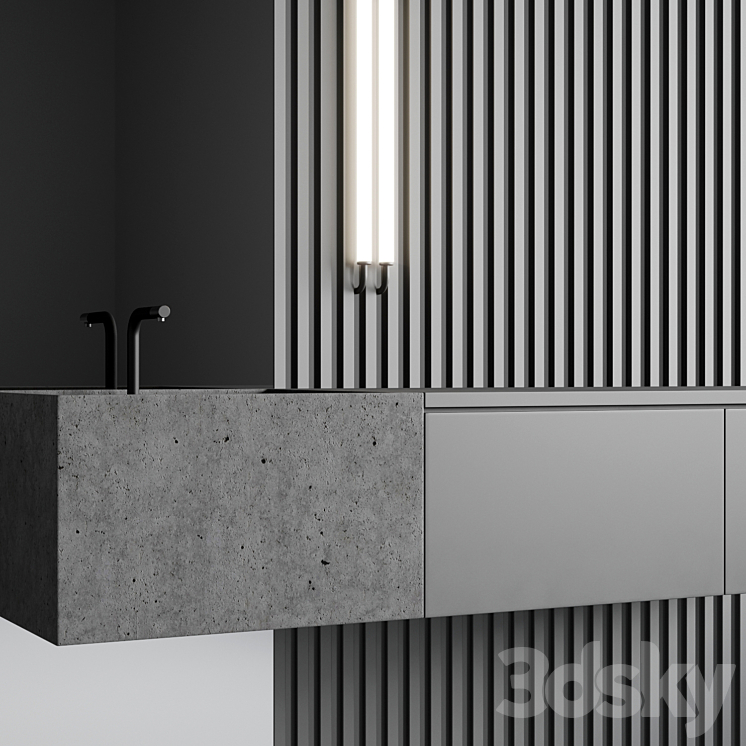 Bathroom console ?4 3DS Max - thumbnail 2