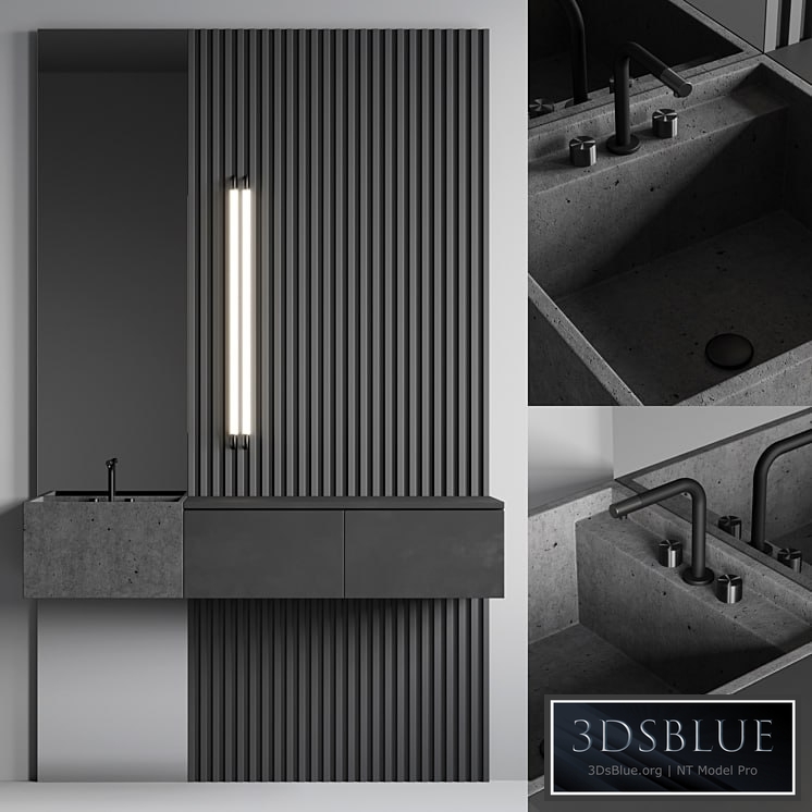 Bathroom console ?4 3DS Max - thumbnail 3