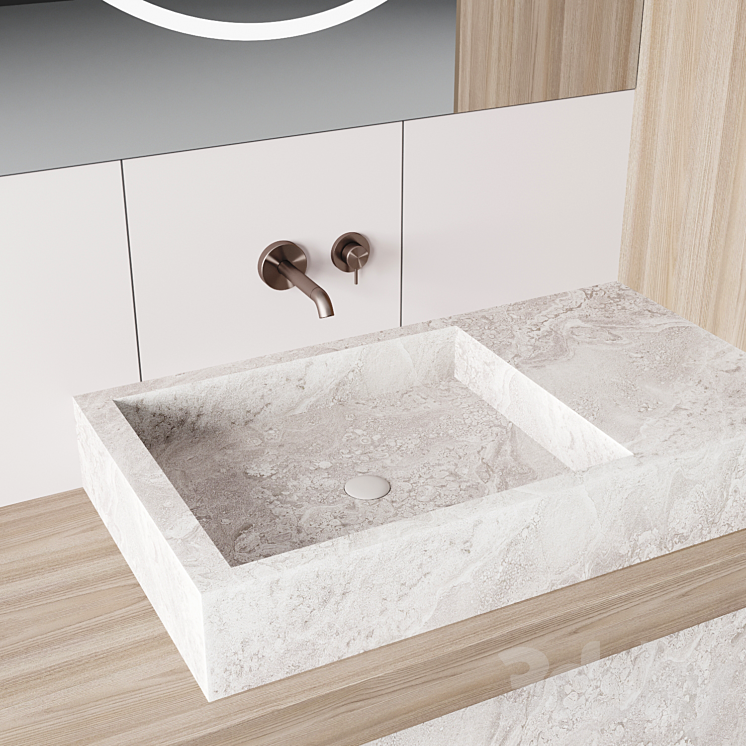 Bathroom console ?7 3DS Max - thumbnail 2