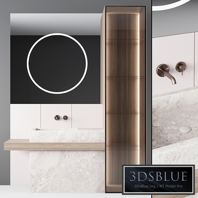 Bathroom console ?7 3DS Max - thumbnail 3