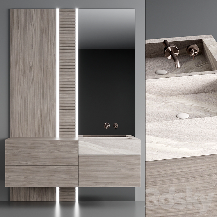 Bathroom console ?8 3DS Max - thumbnail 1