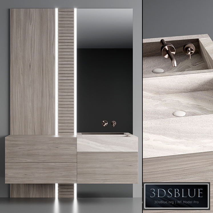 Bathroom console ?8 3DS Max - thumbnail 3