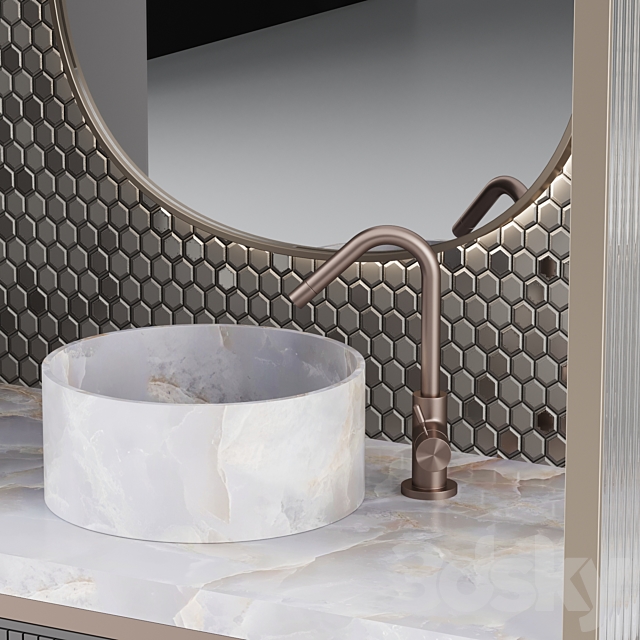 Bathroom console №12 3ds Max - thumbnail 3