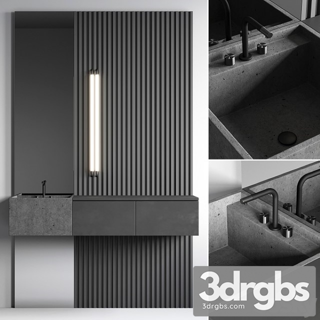 Bathroom Console No 4 3dsmax Download - thumbnail 1