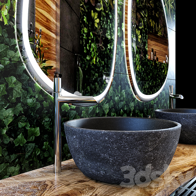 Bathroom decor 3DS Max Model - thumbnail 2