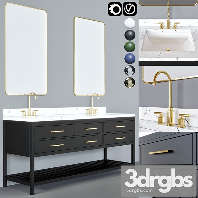 Bathroom Funiture 12 3dsmax Download - thumbnail 1