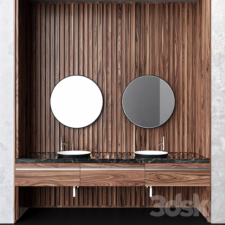 Bathroom Furniture 01 3DS Max - thumbnail 1