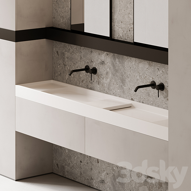 Bathroom furniture 01 3DS Max Model - thumbnail 4