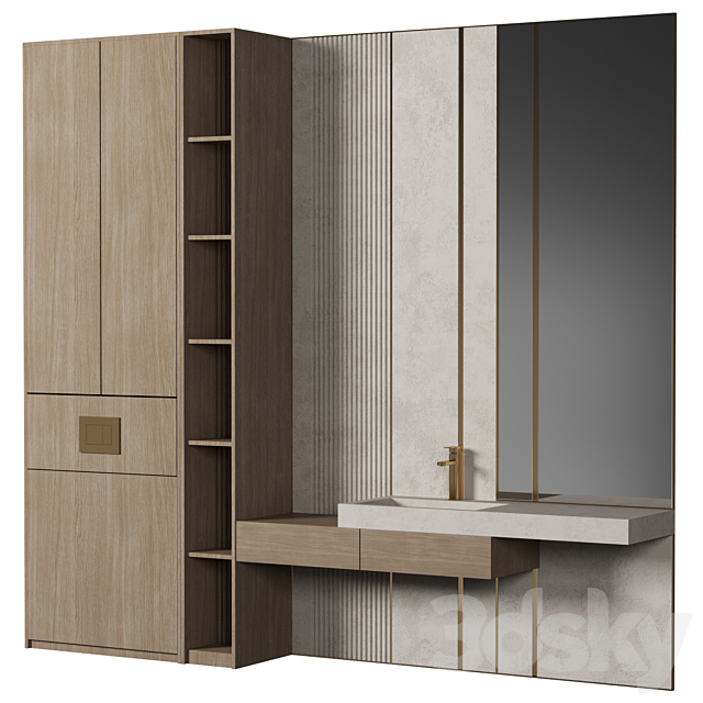 Bathroom Furniture 016 3ds Max - thumbnail 2