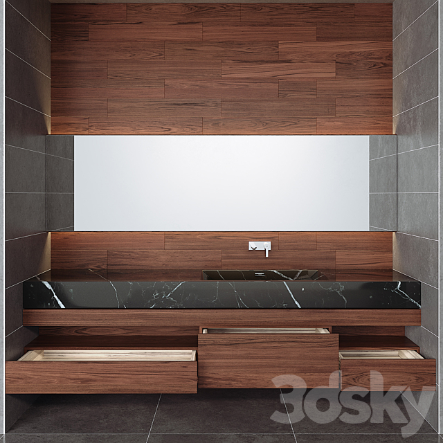 Bathroom Furniture 02 3ds Max - thumbnail 1