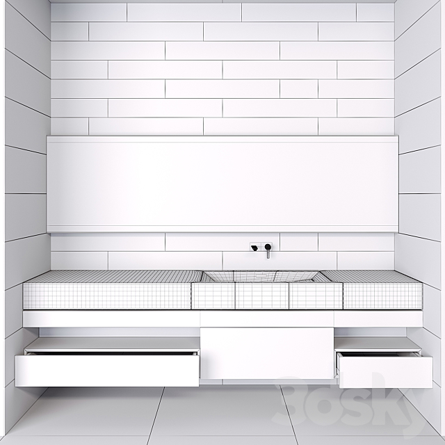 Bathroom Furniture 02 3ds Max - thumbnail 3