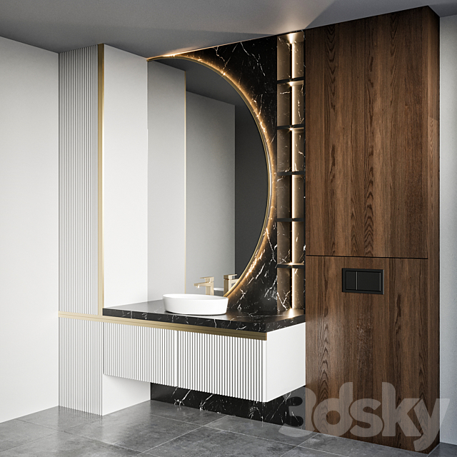 bathroom furniture 02 3ds Max - thumbnail 2