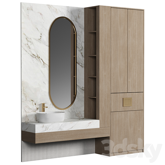 Bathroom Furniture 028 3ds Max - thumbnail 1