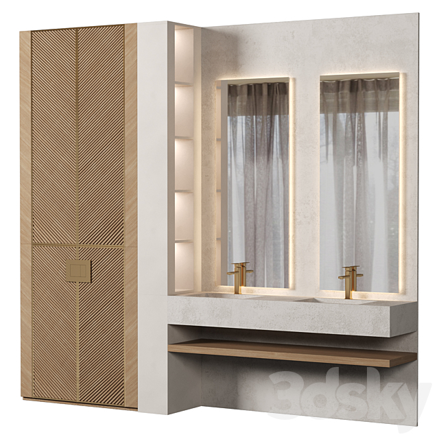 Bathroom Furniture 029 3ds Max - thumbnail 1