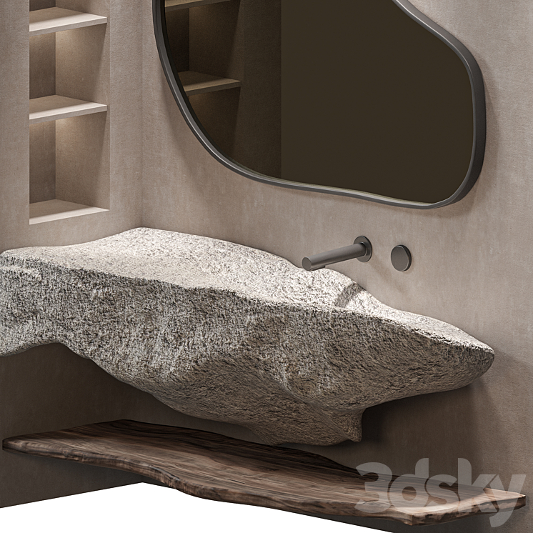 Bathroom Furniture 03 3DS Max Model - thumbnail 2