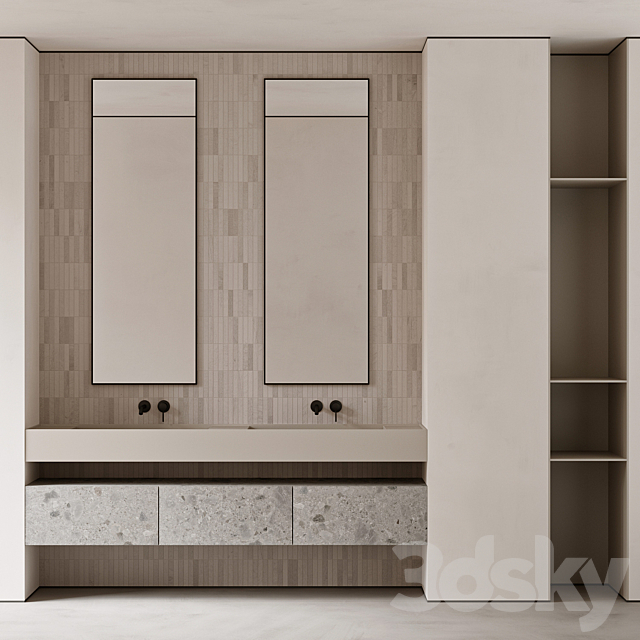 Bathroom furniture 03 3ds Max - thumbnail 1