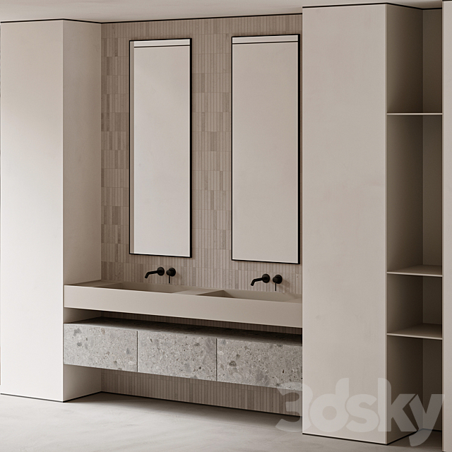 Bathroom furniture 03 3ds Max - thumbnail 3