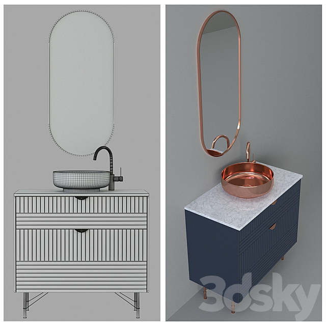 Bathroom Furniture 04 3ds Max - thumbnail 3