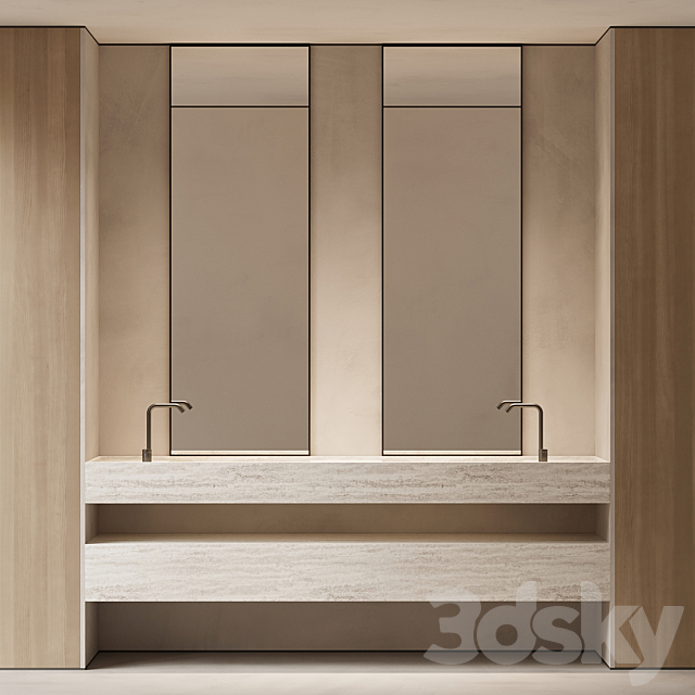 Bathroom furniture 04 3ds Max - thumbnail 1