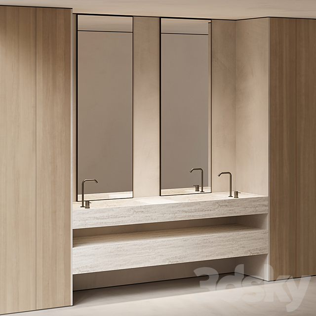 Bathroom furniture 04 3ds Max - thumbnail 2