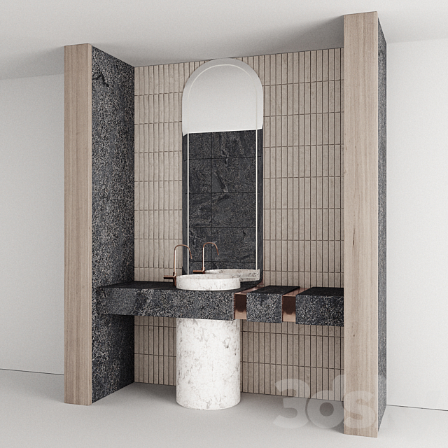 Bathroom Furniture 06 3ds Max - thumbnail 2