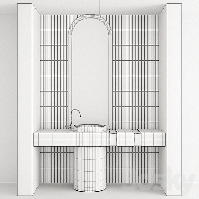 Bathroom Furniture 06 3ds Max - thumbnail 3