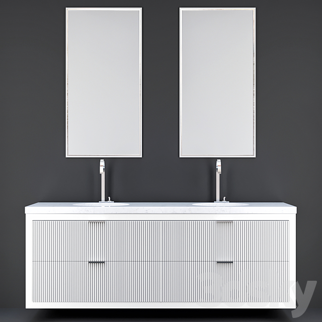 bathroom furniture 06 3DS Max Model - thumbnail 2