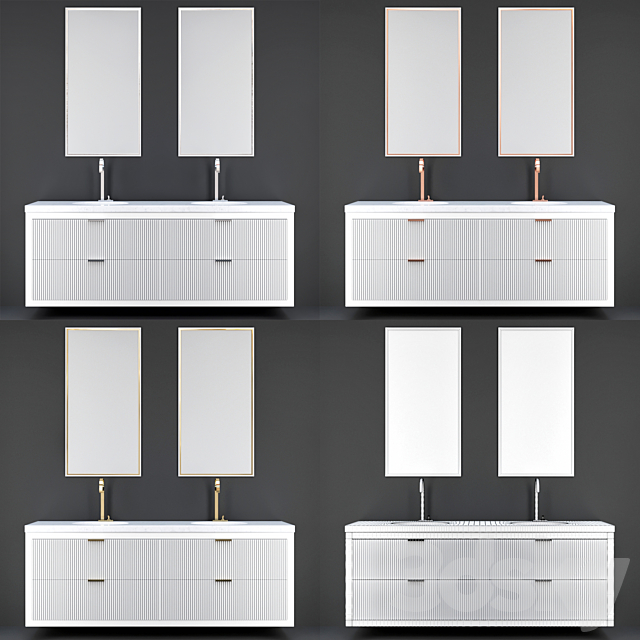 bathroom furniture 06 3DS Max Model - thumbnail 3