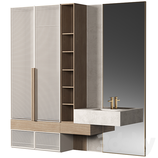 Bathroom Furniture 064 3DS Max Model - thumbnail 2