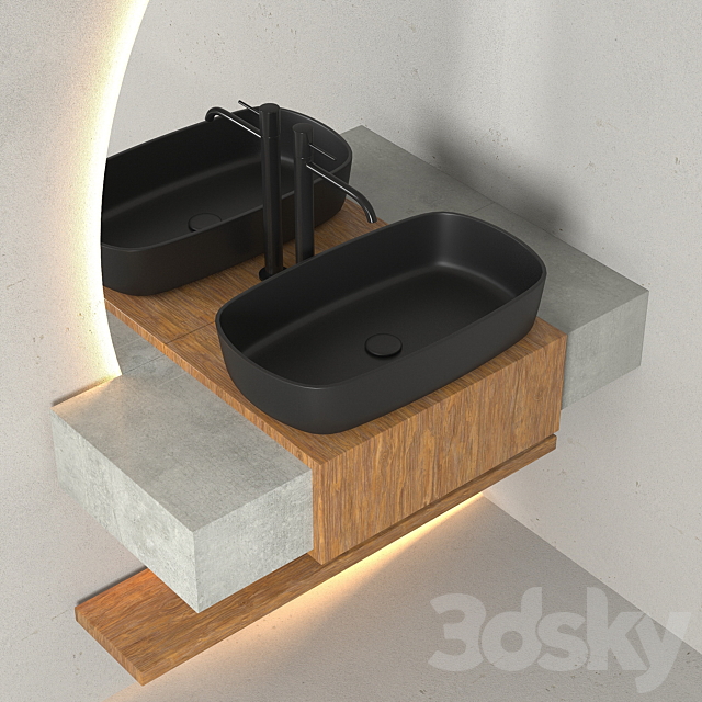 Bathroom Furniture 07 3ds Max - thumbnail 2