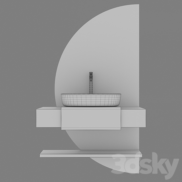 Bathroom Furniture 07 3ds Max - thumbnail 3