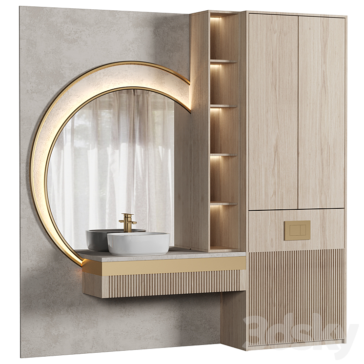 Bathroom Furniture 075 3DS Max Model - thumbnail 2