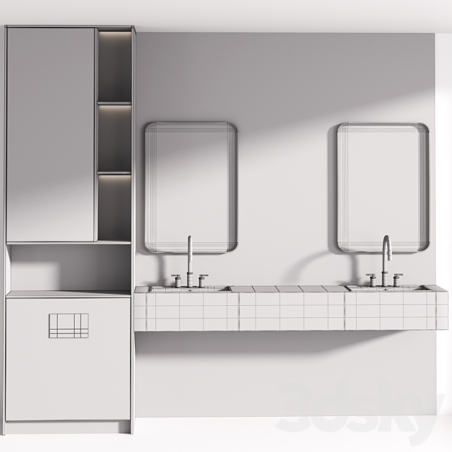 Bathroom Furniture 08 3DS Max Model - thumbnail 4