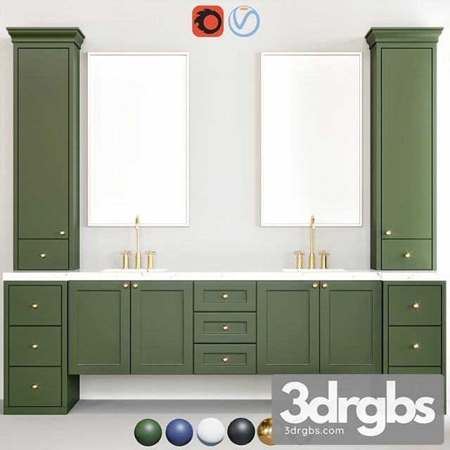 Bathroom Furniture 09 3dsmax Download - thumbnail 1